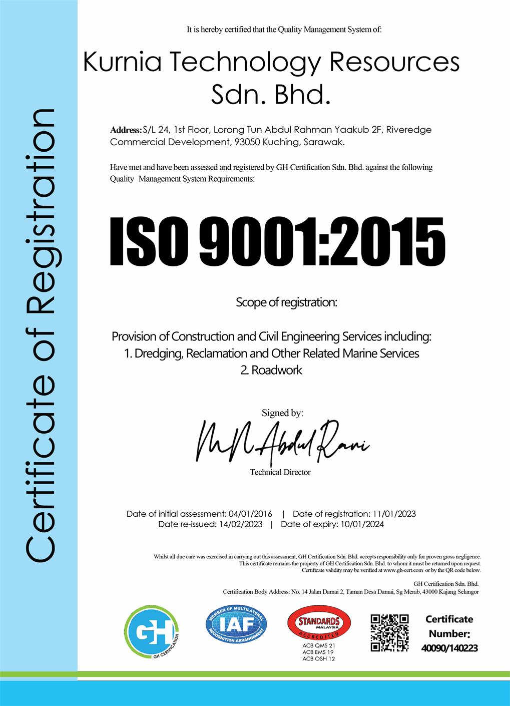 ISO 9001:2015 QMS